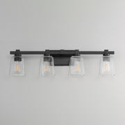 Maxim 21384CLBK Cubos 4 Light Bath Vanity | Black