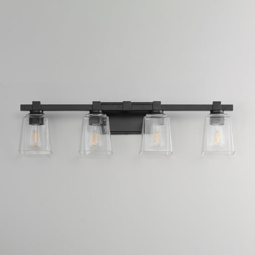 Maxim 21384CLBK Cubos 4 Light Bath Vanity | Black