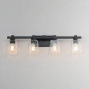 Maxim 21384CLBK Cubos 4 Light Bath Vanity | Black