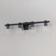 Maxim 21384CLBK Cubos 4 Light Bath Vanity | Black