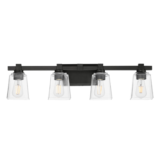 Maxim 21384CLBK Cubos 4 Light Bath Vanity | Black