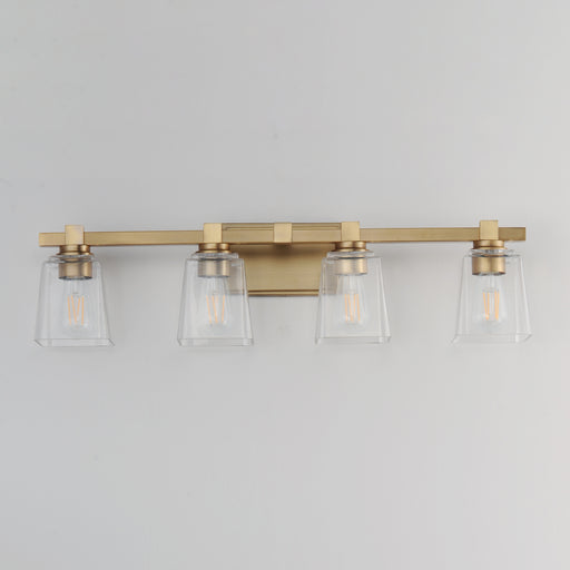 Maxim 21384CLNAB Cubos 4 Light Bath Vanity | Natural Aged Brass