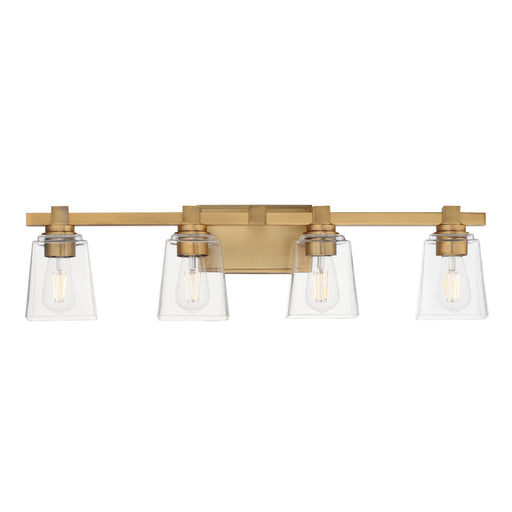 Maxim 21384CLNAB Cubos 4 Light Bath Vanity | Natural Aged Brass