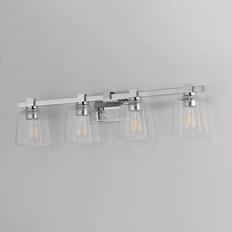 Maxim 21384CLPC Cubos 4 Light Bath Vanity | Polished Chrome