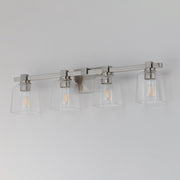 Maxim 21384CLSN Cubos 4 Light Bath Vanity | Satin Nickel