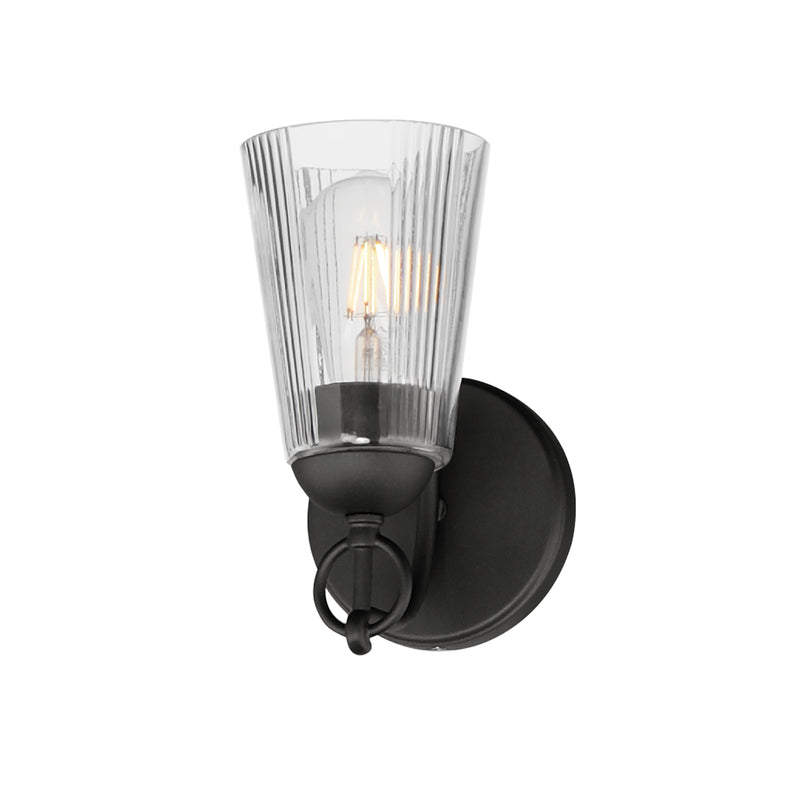 Maxim 21391CLBK Jackson Hole 1 Light Wall Sconce | Black
