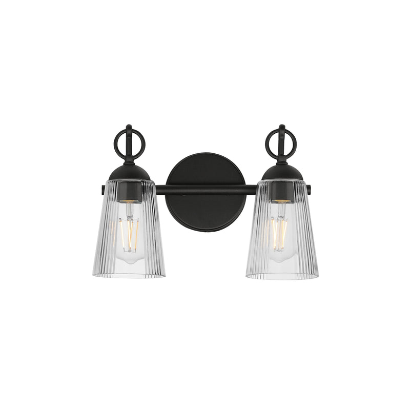 Maxim 21392CLBK Jackson Hole 2 Light Wall Sconce | Black