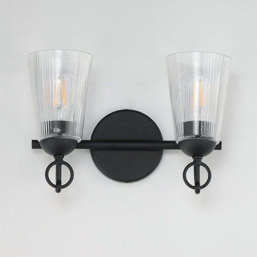 Maxim 21392CLBK Jackson Hole 2 Light Wall Sconce | Black