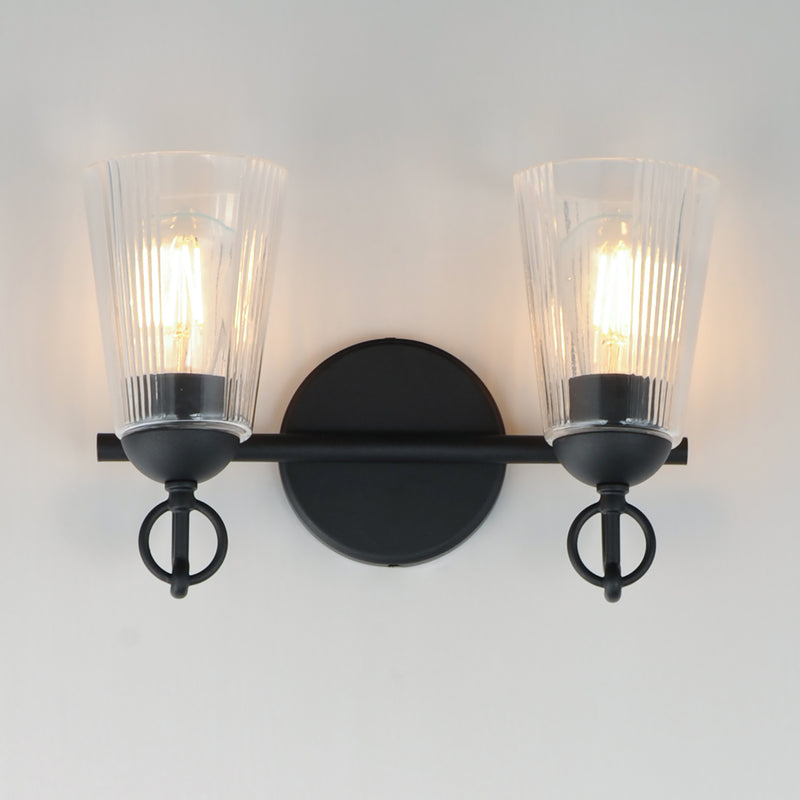 Maxim 21392CLBK Jackson Hole 2 Light Wall Sconce | Black