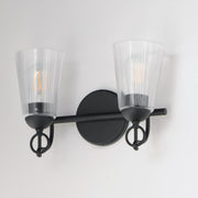 Maxim 21392CLBK Jackson Hole 2 Light Wall Sconce | Black