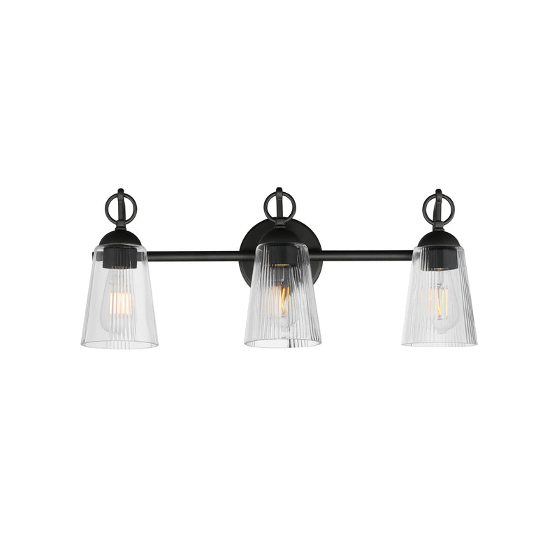 Maxim 21393CLBK Jackson Hole 3 Light Bath Vanity | Black