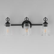 Maxim 21393CLBK Jackson Hole 3 Light Bath Vanity | Black