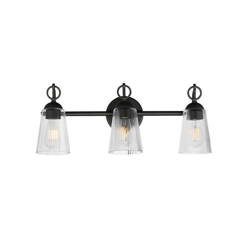 Maxim 21393CLBK Jackson Hole 3 Light Bath Vanity | Black