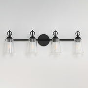 Maxim 21394CLBK Jackson Hole 4 Light Bath Vanity | Black
