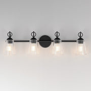Maxim 21394CLBK Jackson Hole 4 Light Bath Vanity | Black