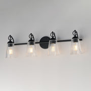 Maxim 21394CLBK Jackson Hole 4 Light Bath Vanity | Black