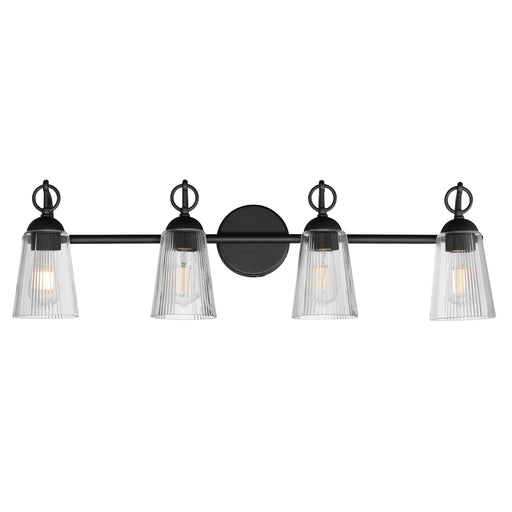 Maxim 21394CLBK Jackson Hole 4 Light Bath Vanity | Black