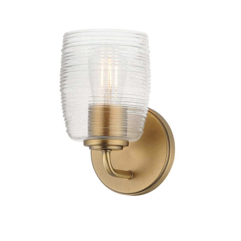Maxim 21411CRNAB Honey 1 Light Sconce | Natural Aged Brass