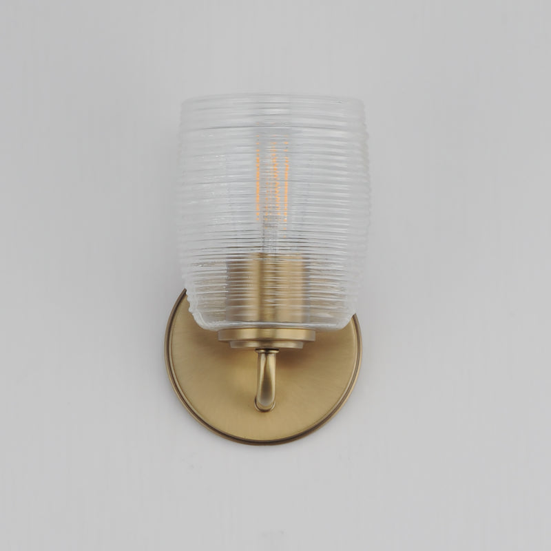 Maxim 21411CRNAB Honey 1 Light Sconce | Natural Aged Brass