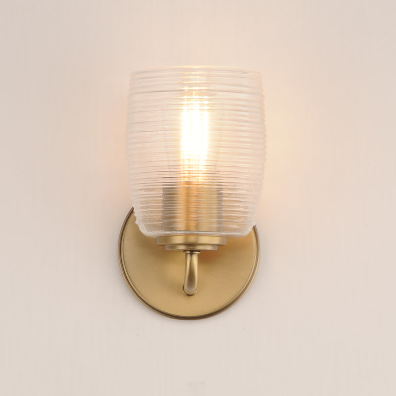 Maxim 21411CRNAB Honey 1 Light Sconce | Natural Aged Brass