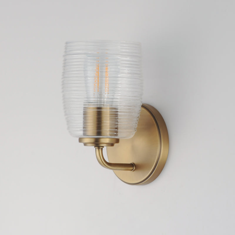 Maxim 21411CRNAB Honey 1 Light Sconce | Natural Aged Brass
