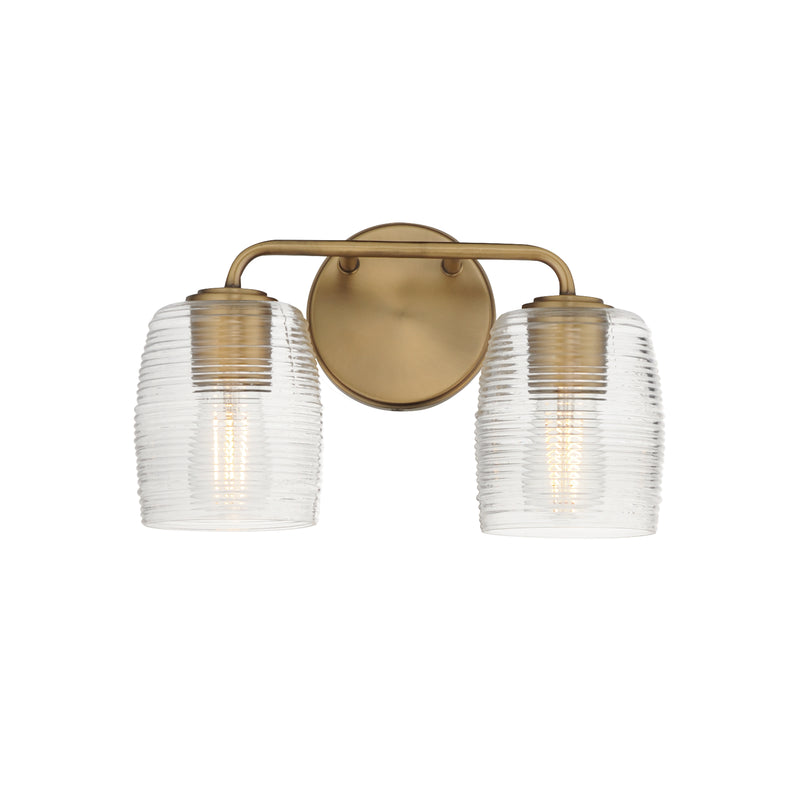 Maxim 21412CRNAB Honey 2 Light Sconce | Natural Aged Brass