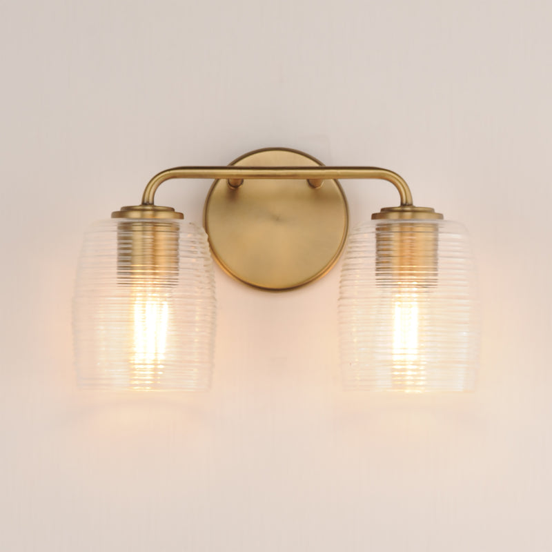 Maxim 21412CRNAB Honey 2 Light Sconce | Natural Aged Brass