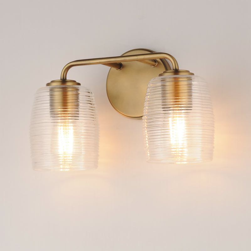 Maxim 21412CRNAB Honey 2 Light Sconce | Natural Aged Brass