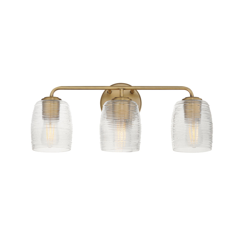 Maxim 21413CRNAB Honey 3 Light Bath Vanity | Natural Aged Brass
