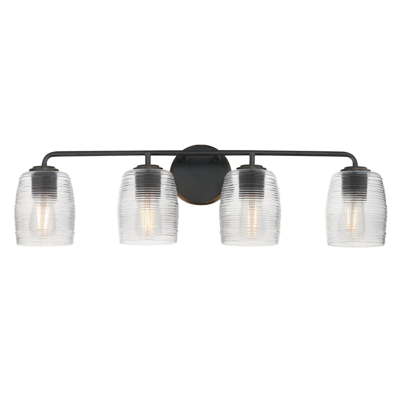 Maxim 21414CRKB Honey 4 Light Bath Vanity | Kentucky Bronze