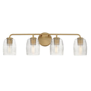 Maxim 21414CRNAB Honey 4 Light Bath Vanity | Natural Aged Brass