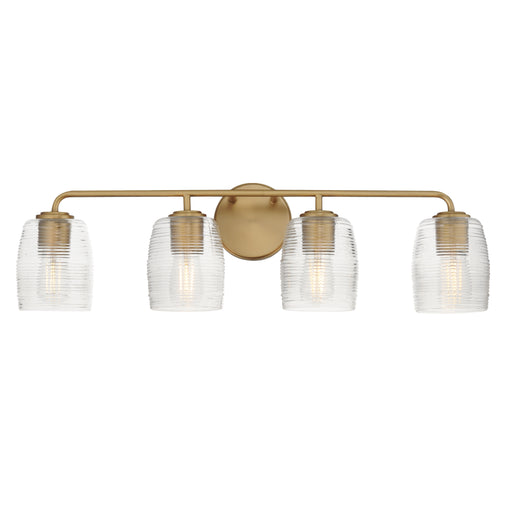 Maxim 21414CRNAB Honey 4 Light Bath Vanity | Natural Aged Brass