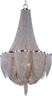 Maxim 21465NKPN Chantilly 10 Light Chandelier | Polished Nickel