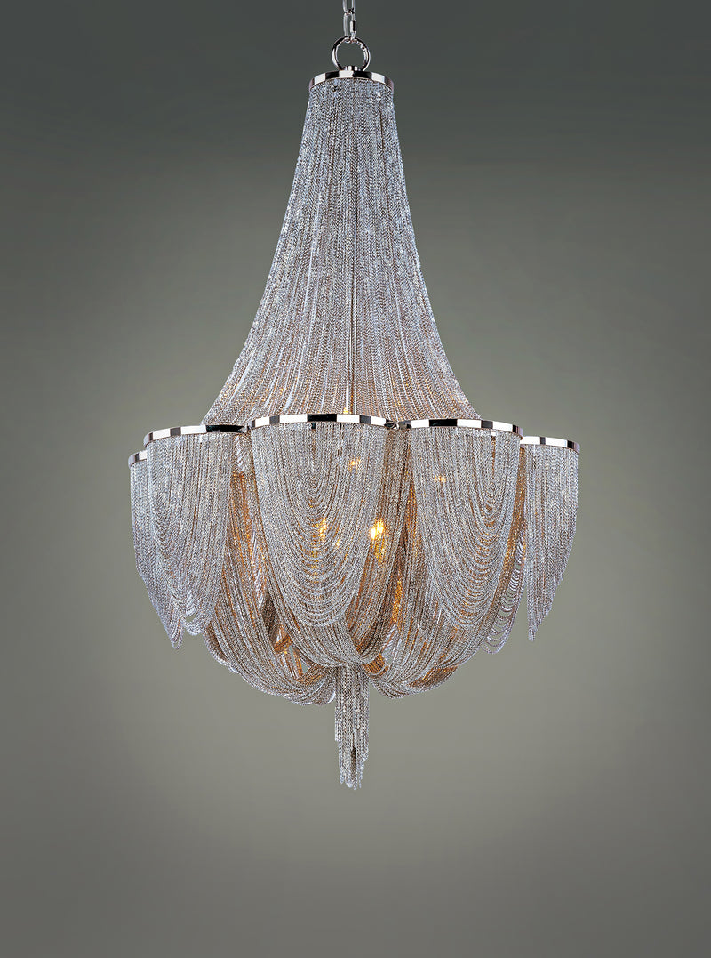 Maxim 21466NKPN Chantilly 12 Light Chandelier | Polished Nickel