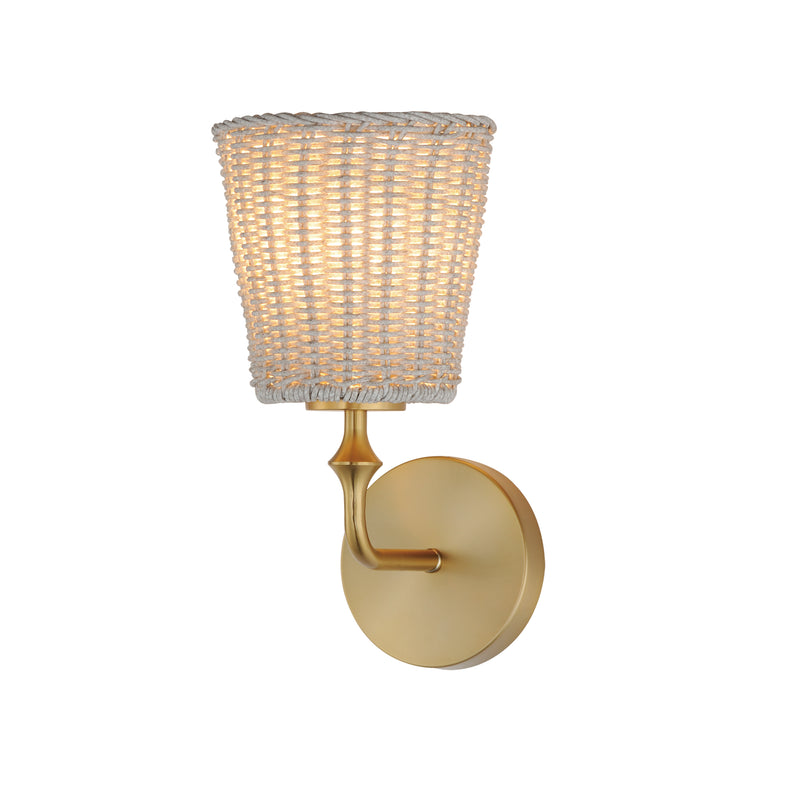 Maxim 21481WWTNAB Baja 1 Light Sconce | Natural Aged Brass