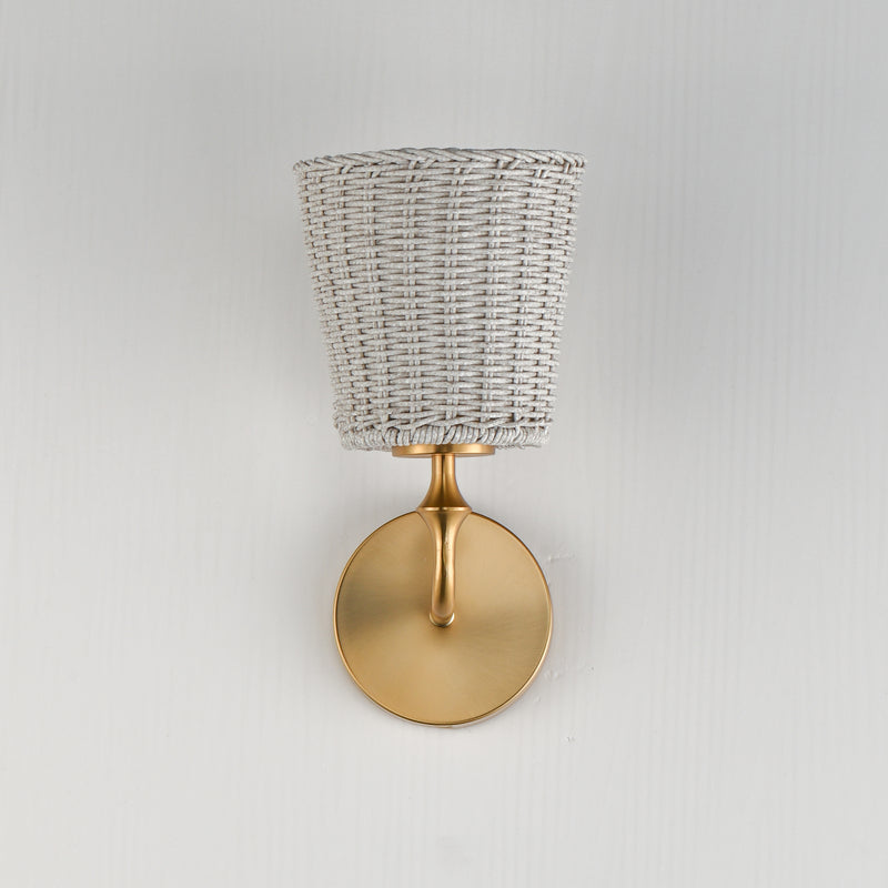 Maxim 21481WWTNAB Baja 1 Light Sconce | Natural Aged Brass