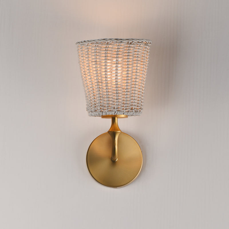 Maxim 21481WWTNAB Baja 1 Light Sconce | Natural Aged Brass