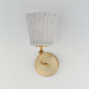 Maxim 21481WWTNAB Baja 1 Light Sconce | Natural Aged Brass