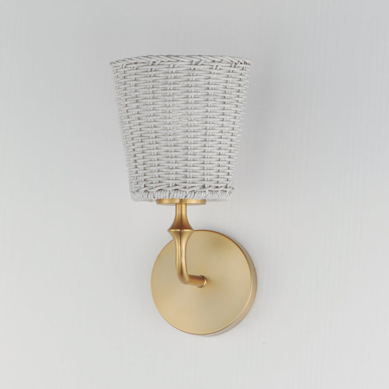 Maxim 21481WWTNAB Baja 1 Light Sconce | Natural Aged Brass