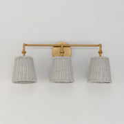 Maxim 21483WWTNAB Baja 3 Light Bath Vanity | Natural Aged Brass