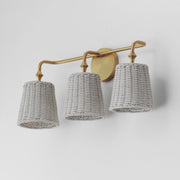Maxim 21483WWTNAB Baja 3 Light Bath Vanity | Natural Aged Brass