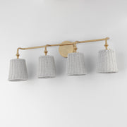 Maxim 21484WWTNAB Baja 4 Light Bath Vanity | Natural Aged Brass
