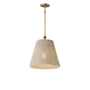Maxim 21486WWTNAB Baja 12" Single Pendant | Natural Aged Brass