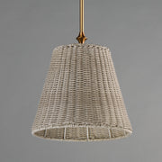 Maxim 21486WWTNAB Baja 12" Single Pendant | Natural Aged Brass