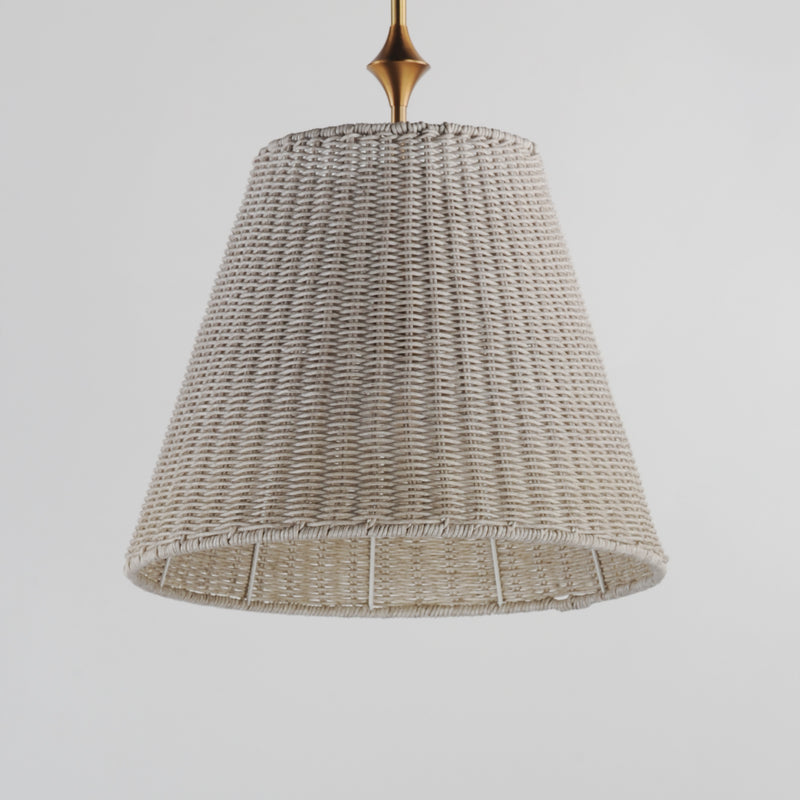 Maxim 21487WWTNAB Baja 16" Single Pendant | Natural Aged Brass