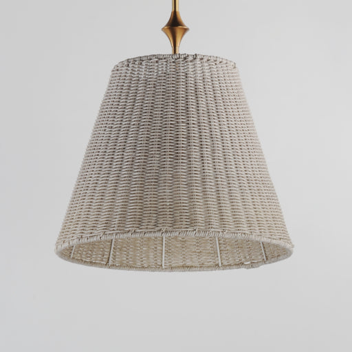 Maxim 21487WWTNAB Baja 16" Single Pendant | Natural Aged Brass