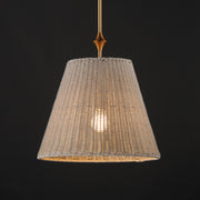 Maxim 21487WWTNAB Baja 16" Single Pendant | Natural Aged Brass