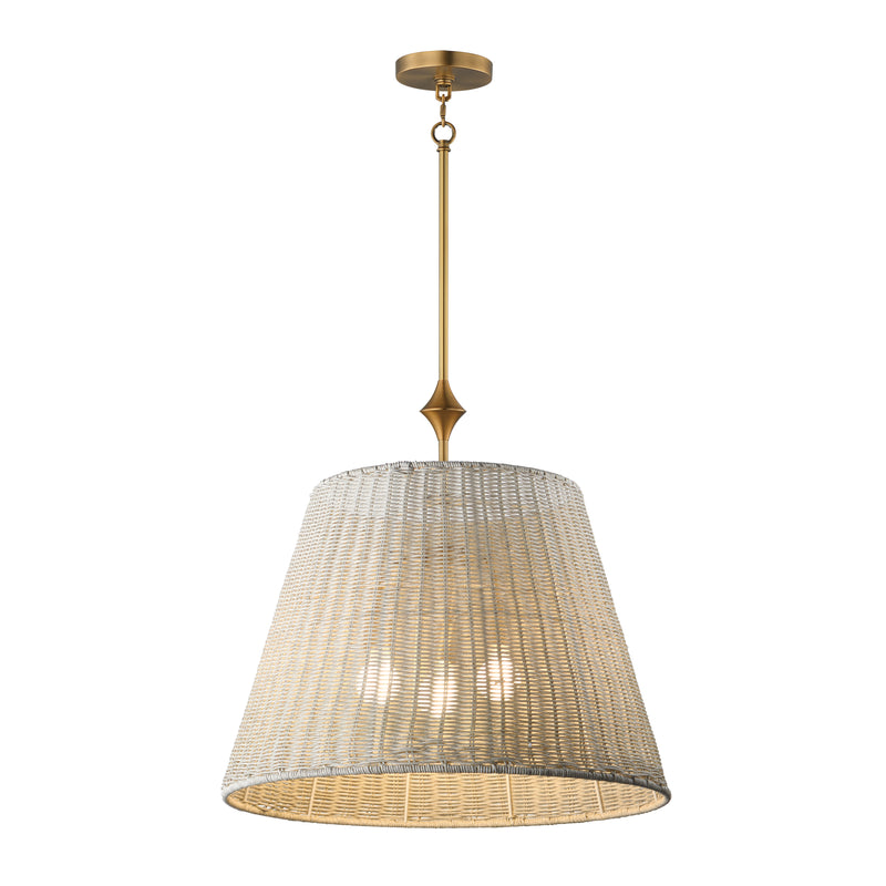 Maxim 21488WWTNAB Baja 24" Single Pendant | Natural Aged Brass