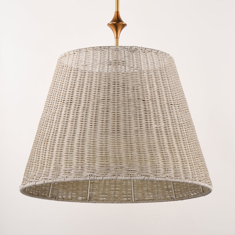 Maxim 21488WWTNAB Baja 24" Single Pendant | Natural Aged Brass
