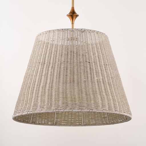 Maxim 21488WWTNAB Baja 24" Single Pendant | Natural Aged Brass
